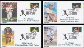 4694 - 4697 / 45c Major League Baseball All-Stars Cooperstown, NY Set of 4 FDCO Exclusive 2012 First Day Covers #2