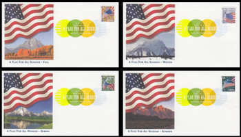4770 - 4773 / 46c Flags For All Seasons : APU Set of 4 Digital Color Postmark (DCP) Fleetwood 2013 FDCs