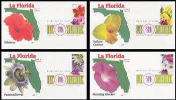 4750 - 4753 / 46c La Florida Set of 4 Digital Color Postmark (DCP) Fleetwood 2013 FDCs