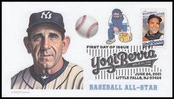 5608 / 50c Yogi Berra : Baseball Legend FDCO Exclusive 2021 FDC #2