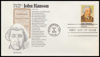 1941 / 20c John Hanson 1981 Aristocrat Cachets First Day Cover