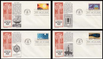 2006 - 2009 / 20c Knoxville World’s Fair Set of 4 Aristocrat Cachets 1982 First Day Covers