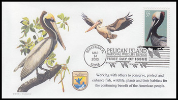 3774 / 37c Pelican Island National Wildlife Refuge 2003 FDCO Exclusive FDCO Exclusive First Day Cover