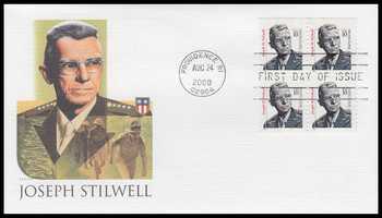 3420 / 10c Joseph W. Stilwell : General, U.S. Army Block Fleetwood 2000 FDC