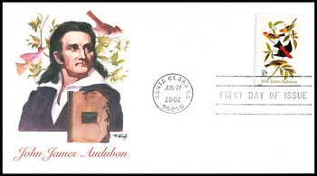 3650 / 37c John James Audubon - Naturalist : American Treasures Series 2002 Fleetwood First Day Cover