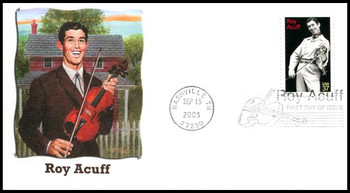 3812 / 37c Roy Acuff : Country Singer 2003 Fleetwood First Day Cover