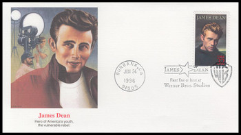 3082 / 32c James Dean : Legends of Hollywood Series 1996 Fleetwood FDC