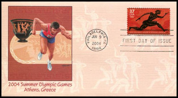 3863 / 37c Summer Olympic Games PSA 2004 Fleetwood FDC