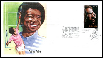 3936 / 37c Arthur Ashe PSA 2005 Fleetwood FDC