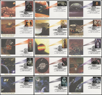 4143a-o / 41c Star Wars Set of 15 Fleetwood 2007 FDCs