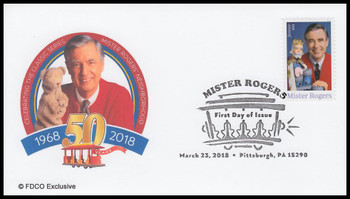 5275 / 50c Mister Rogers FDCO Exclusive 2018 First Day Cover #3