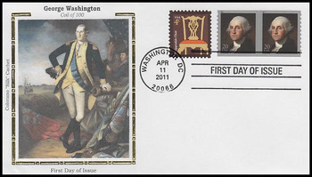 4512 / 20c George Washington Coil Pair 2011 Colorano Silk FDC 4512 / 20c George Washington Coil Pair 2011 Colorano Silk FDC