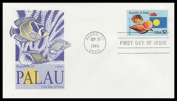 2999 / 32c Republic of Palau Independence 1995 Artmaster FDC
