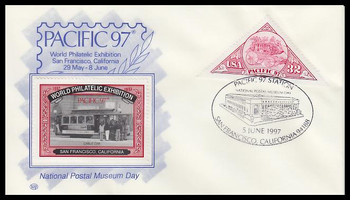 3131 / 32c Stagecoach Pacific '97 June 5th Red Cinderella Stamp Cachet WP Event Show Cover