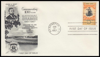 1323 / 5c National Grange Fleetwood 1967 First Day Cover