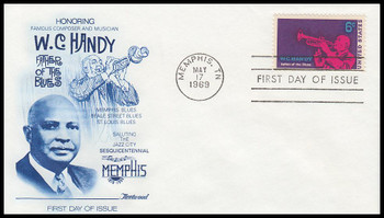 1372 / 6c W.C. Handy Fleetwood 1969 First Day Cover