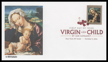 4815 / 46c Virgin and Child by Jan Gossaert Digital Color Postmark 2013 FDCO Exclusive FDC