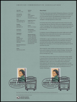 4742 / 46c Rosa Parks 2013 USPS Souvenir Page #1312