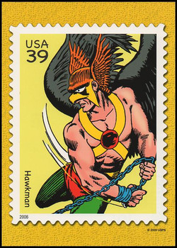 Hawkman : DC Comics Super Heroes Stamp Collectible Jumbo Postcard