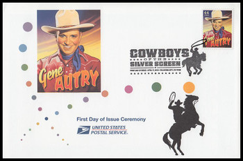 4449 / 44c Gene Autry : Cowboys of the Silver Screen 2010 Cacheted USPS First Day Ceremony Program