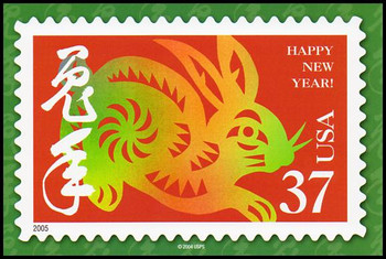 Year of the Rabbit - Chinese Lunar New Year Collectible Postcard Year of the Rabbit - Chinese Lunar New Year Collectible Postcard
