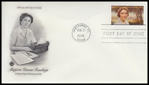 4223 / 41c Marjorie Kinnan Rawlings 2008 PCS First Day Cover