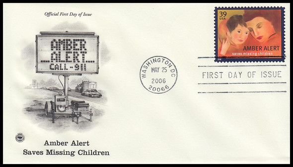 4031 / 39c Amber Alert 2006 PCS First Day Cover