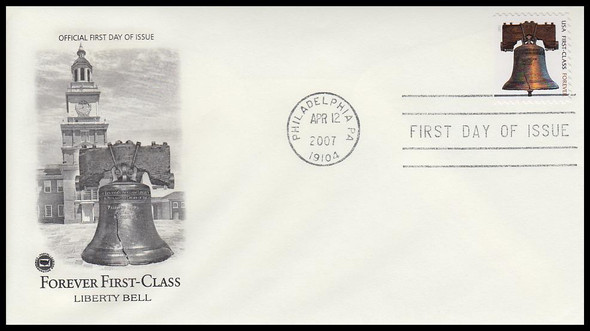 4126 / 41c Non-Denominated Liberty Bell APU 2007 PCS First Day Cover