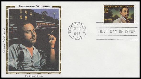 3002 / Tennessee Williams : Playwright 1995 Colorano Silk FDC