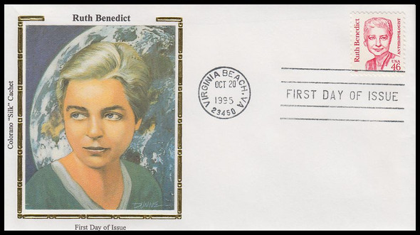 2938 / 46c Ruth Benedict : Anthropologist 1995 Colorano Silk FDC
