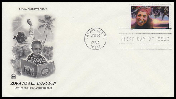 3748 / 37c Zora Neale Hurston 2003 PCS First Day Cover
