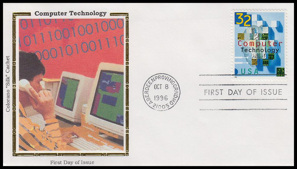 3106 / 32c Computer Technology 1996 Colorano Silk First Day Cover