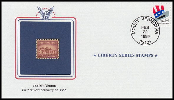 1032 / 1 1/2c Mt. Vernon Encapsulated Stamp PCS Commemorative Cover with Info Card