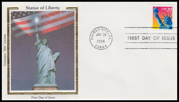 2599 / 29c Statue of Liberty Colorano Silk 1994 First Day Cover