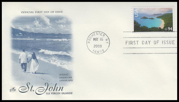 C145 / 94c St. John - U.S. Virgin Islands : Airmail Artcraft 2008 First Day Cover