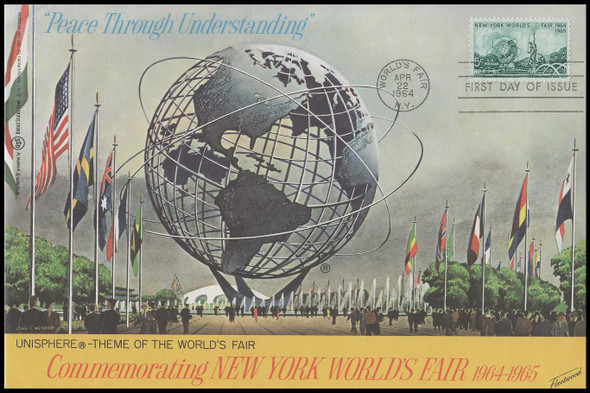 1244 / 5c New York World’s Fair 1964 Oversized Large Format Fleetwood First Day Cover