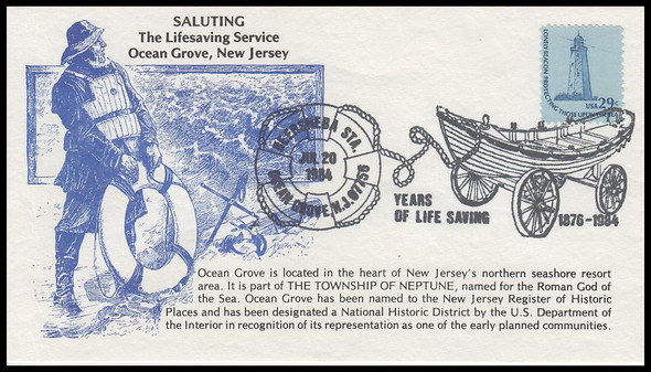 Saluting The Lifesaving Service 1984 K.M.C. Venture Event Cover #1