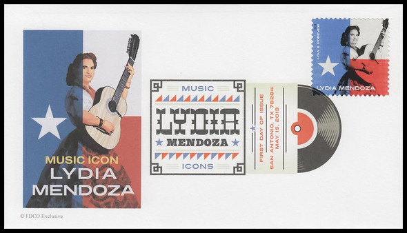 4786 / 46c Lydia Mendoza : Music Icons Digital Color Postmark 2013 Digital Color Postmark FDCO Exclusive FDC