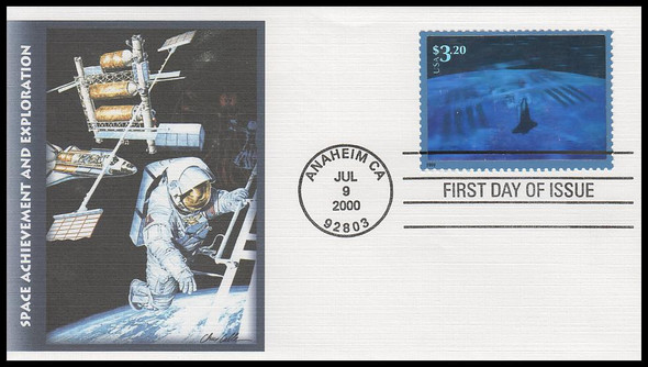 3411a / $3.20 Escaping the Gravity of Earth 2000 Fleetwood First Day Cover