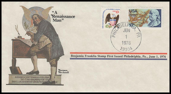 A Renaissance Man : Norman Rockwell 1978 PCS Commemorative Cover