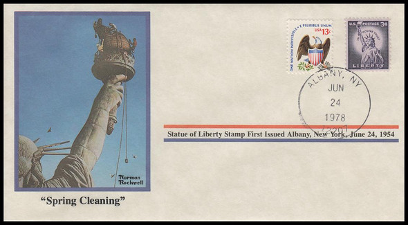 Spring Cleaning : Norman Rockwell 1978 PCS Commemorative Cover