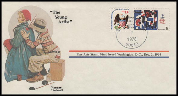 The Young Artist : Norman Rockwell 1978 PCS Commemorative Cover