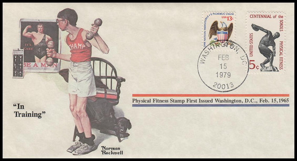 In Training : Norman Rockwell 1979 PCS Commemorative Cover