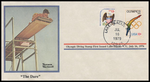 The Dare : Norman Rockwell 1979 PCS Commemorative Cover