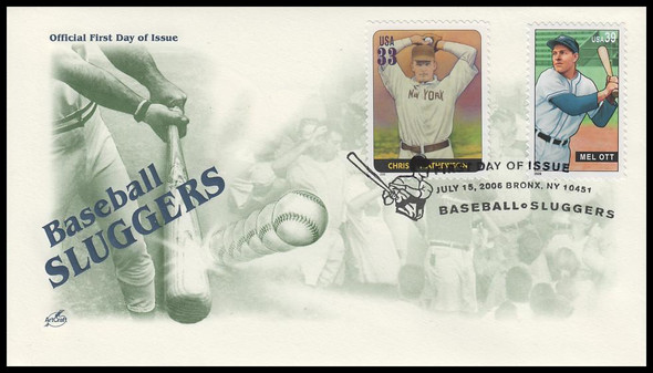 4082 / 39c Mel Ott : Baseball Slugger Combo 2006 Artcraft First Day Cover