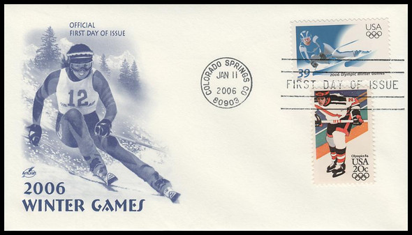 3995 / 39c Olympic Winter Games Combo 2006 Artcraft First Day Cover