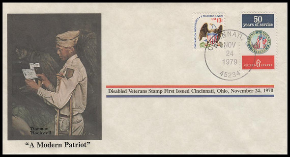 A Modern Patriot : Norman Rockwell 1979 PCS Commemorative Cover