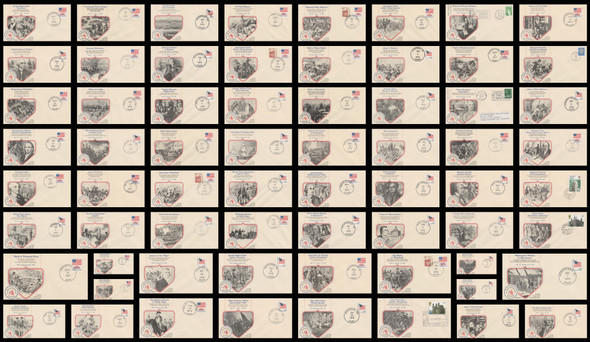 American Revolution Bicentennial 1977 - 1979 Set of 66 Fleetwood Commemorative Covers