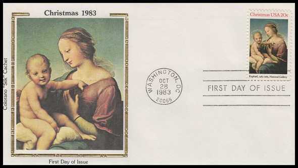 2063 / 20c Niccolini-Cowper Madonna by Raphael : Christmas 1983 Colorano Silk First Day Cover