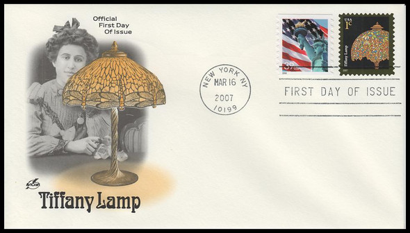 3749 / 1c Tiffany Lamp 2007 Artcraft First Day Cover